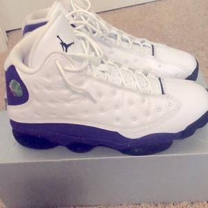 Air Jordan 13 Retro Purple & White